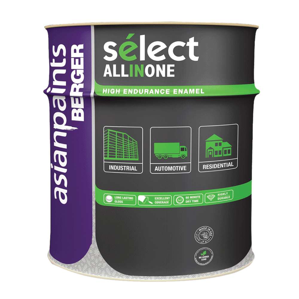 Asian Paints Berger Select All In One Enamel 16L, 555 Noble Green 0