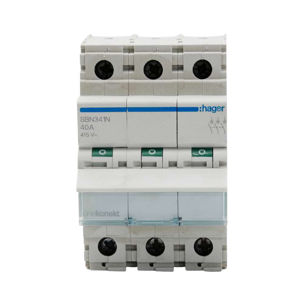 Hager 40A 3Pole Isolator Modular Break Switch 0