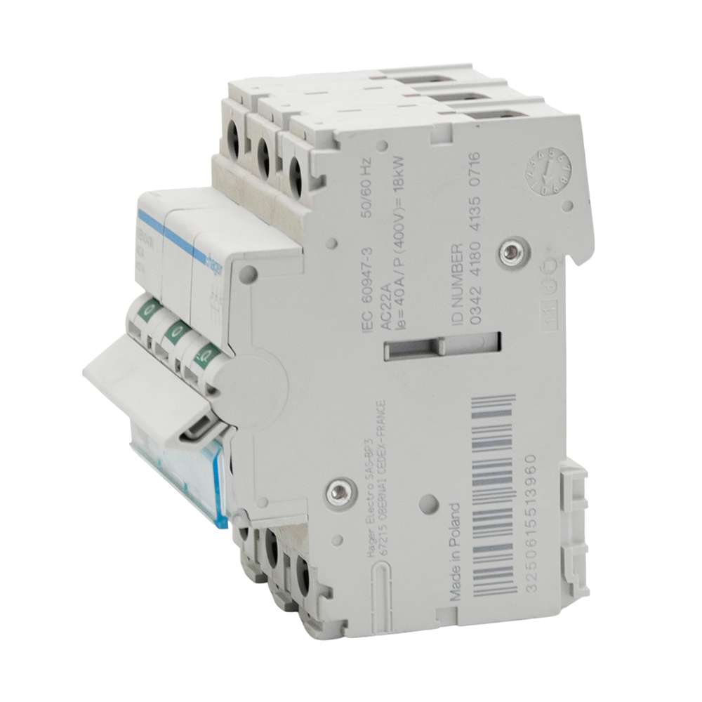 Hager 40A 3Pole Isolator Modular Break Switch 2