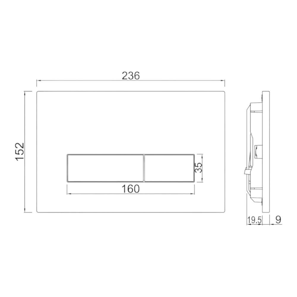 لوحة التحكم بالتدفق جاكوار (Kubix) موديل (JCP-CHR-352415) لون (Chrome) 1