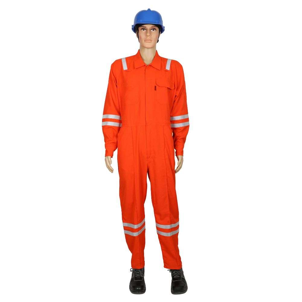 DuPont JDB Nomex IIIA Flame Retardant 155Gsm Coverall, Orange, Large 0