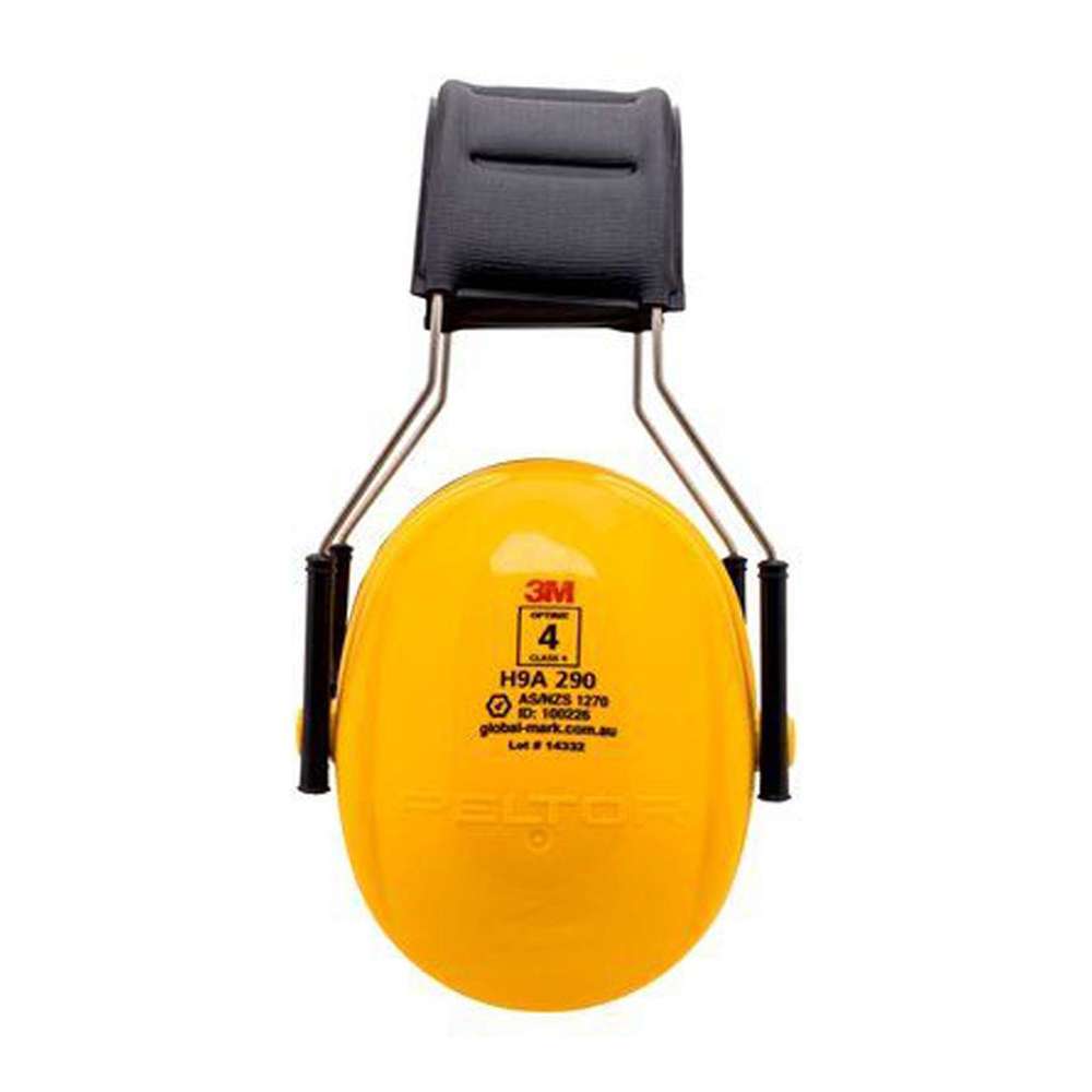 3M PELTOR Optime 98 H9A Earmuffs, Yellow 3