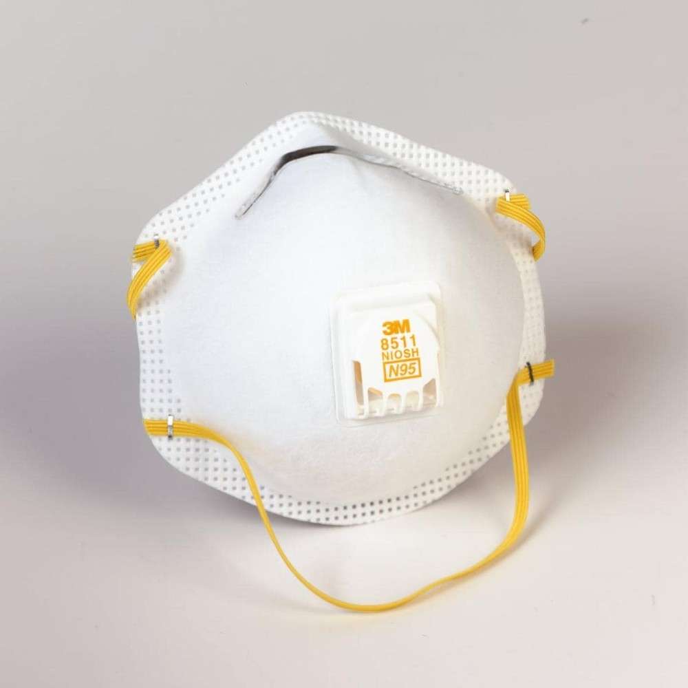 3M 9010 N95 Cup Shaped Particulate Respirator, white, 10Pcs/pack 4