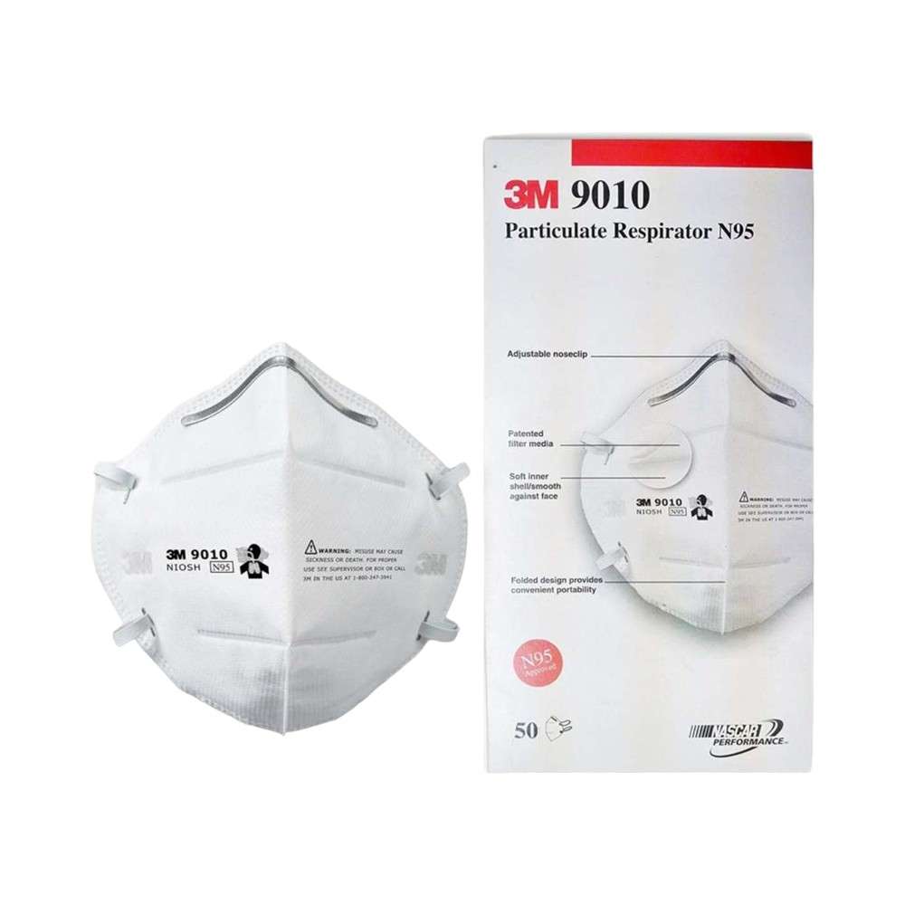 3M 9010 N95 particulate Respirator Mask, 50Pc/pack 2