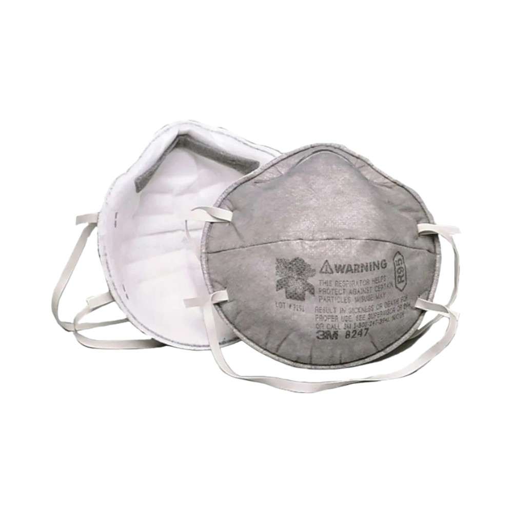 3M 8247 R95 Particulate Respirator, White, 10Pcs/pack 4