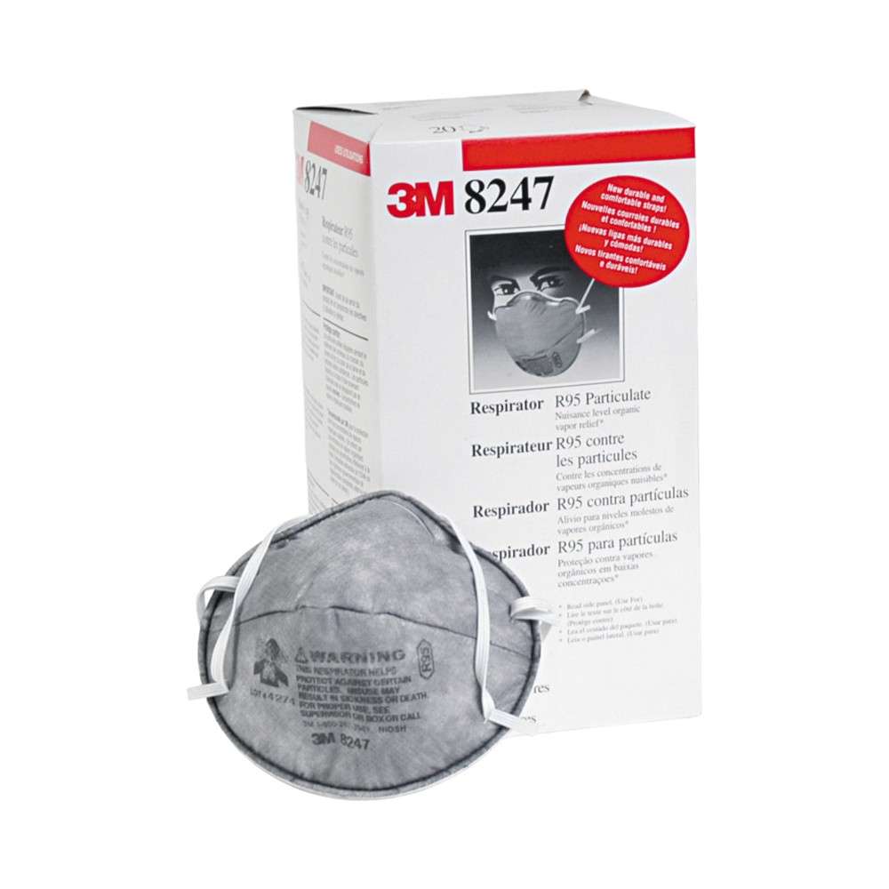 3M 8247 R95 Particulate Respirator, White, 10Pcs/pack 5