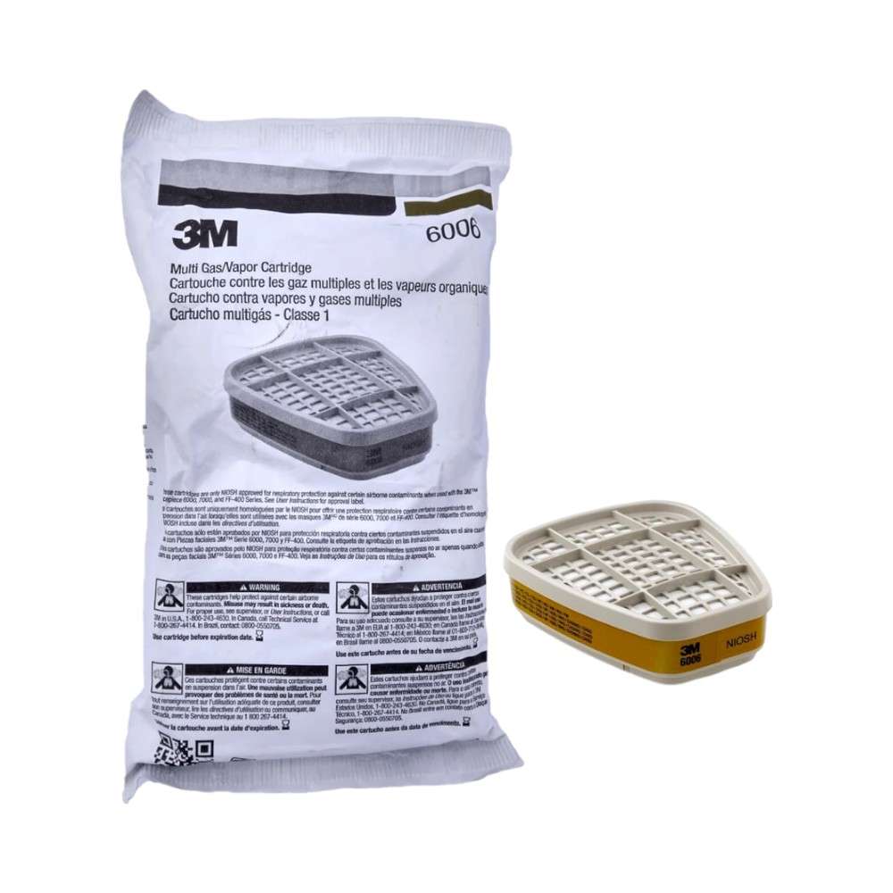 3M 6006 Universal Gas & Vapor Cartridge, White 5