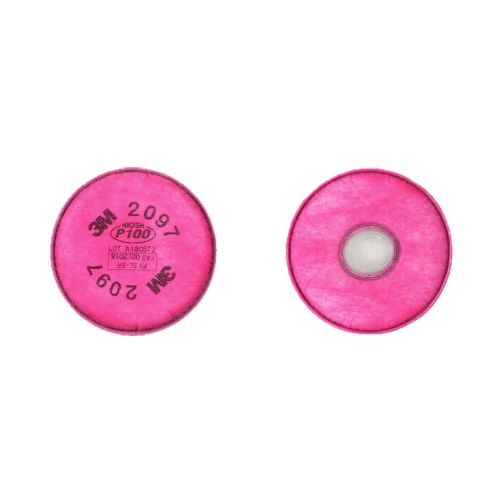 3M 2097 P100 Particulate Filter, Pink 3