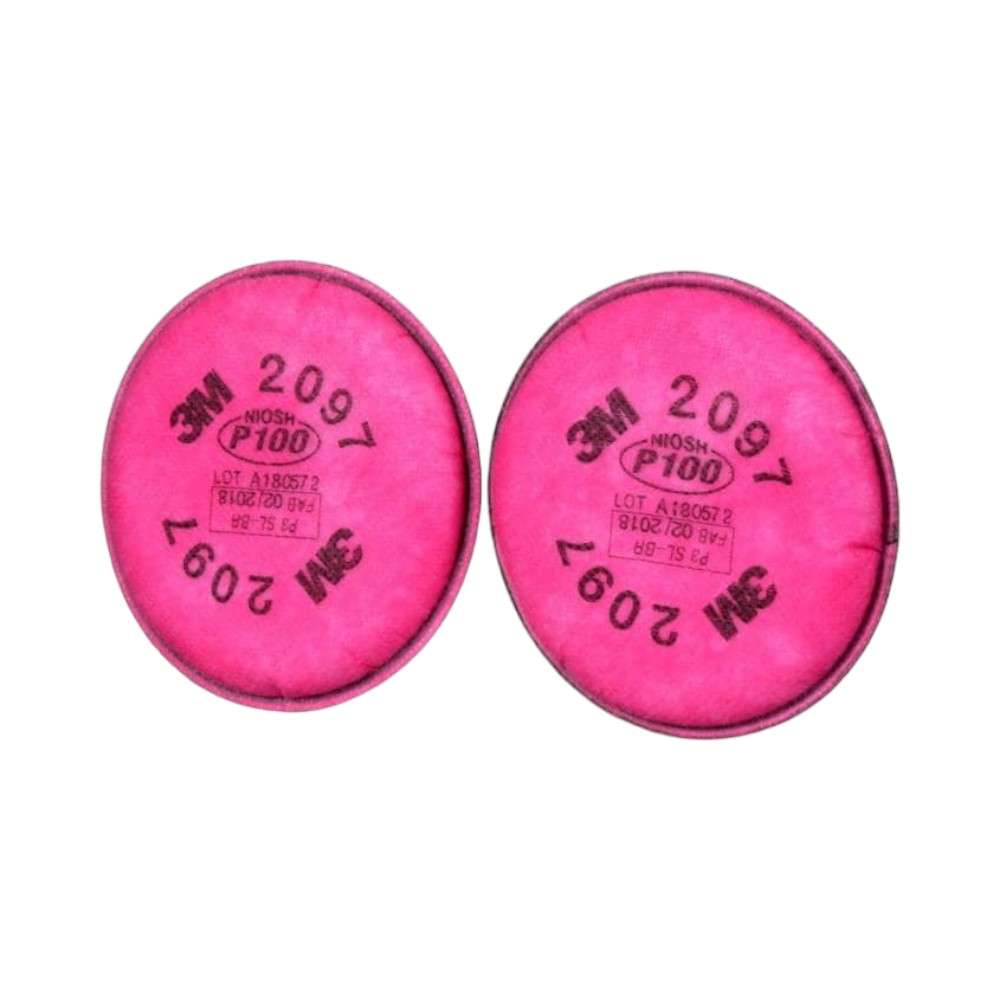 3M 2097 P100 Particulate Filter, Pink 4