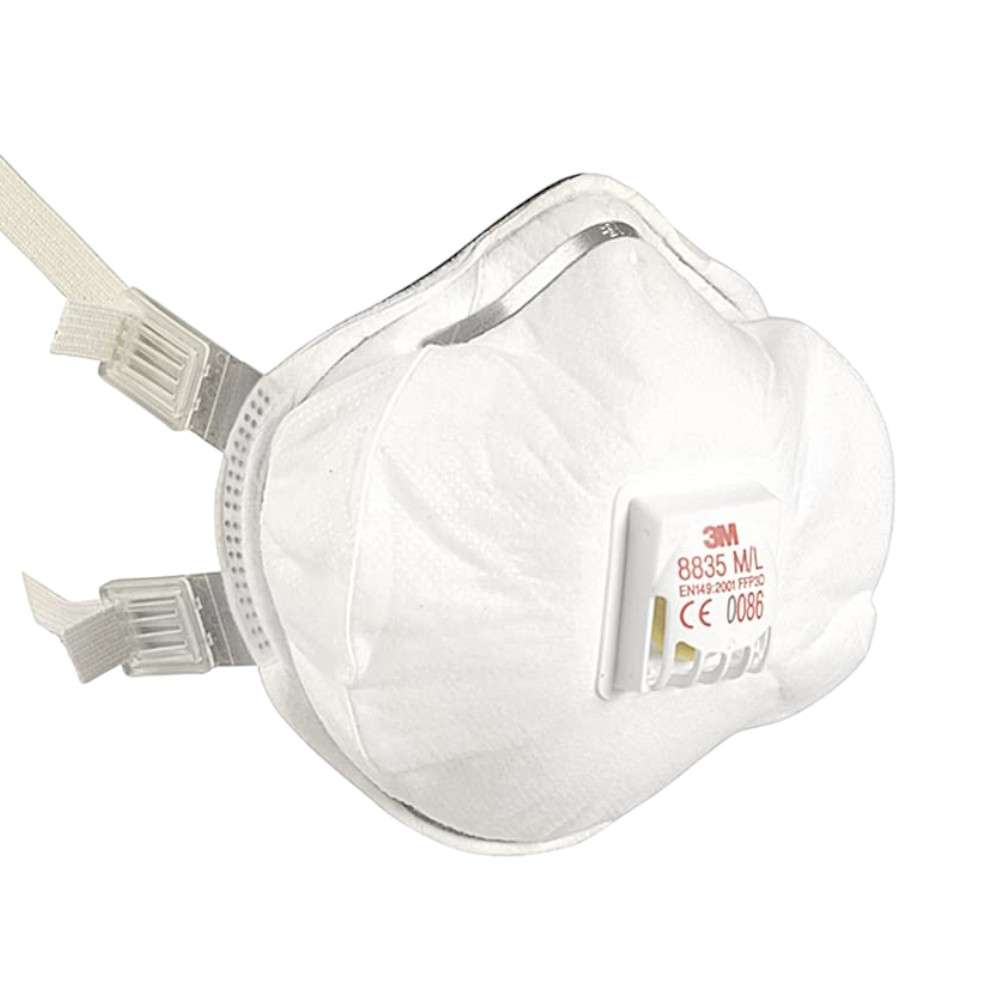 3M™ 8835 FFP3 Particulate Respirator, White, 5Pcs/pack 3