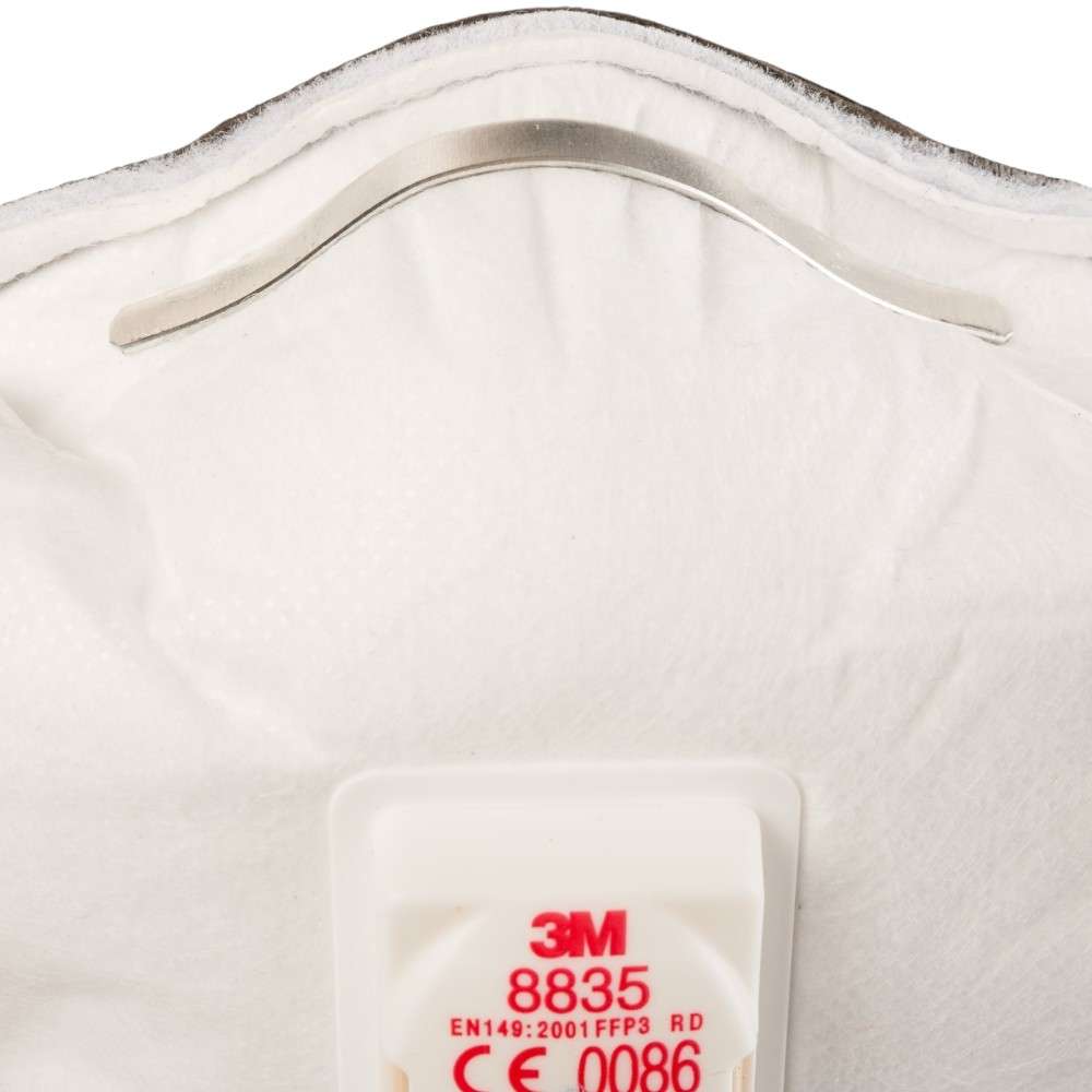 3M™ 8835 FFP3 Particulate Respirator, White, 5Pcs/pack 5