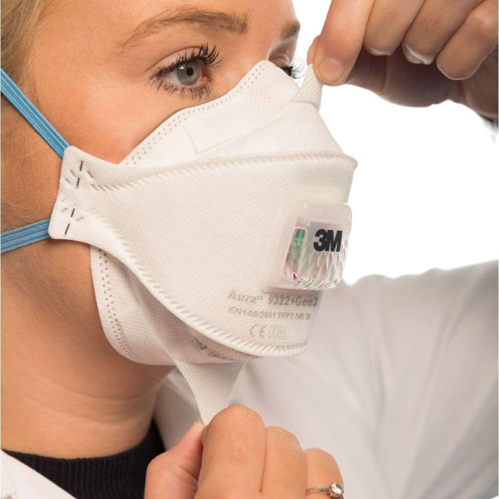 3M™ 9322+ Aura™ Hand Sanding and Power Tool Respirator , FFP2, 10Pcs/PK 5