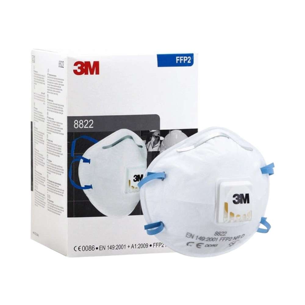 3M 8822 FFP2 Particulate Respirator, White, 10Pcs/pack 3