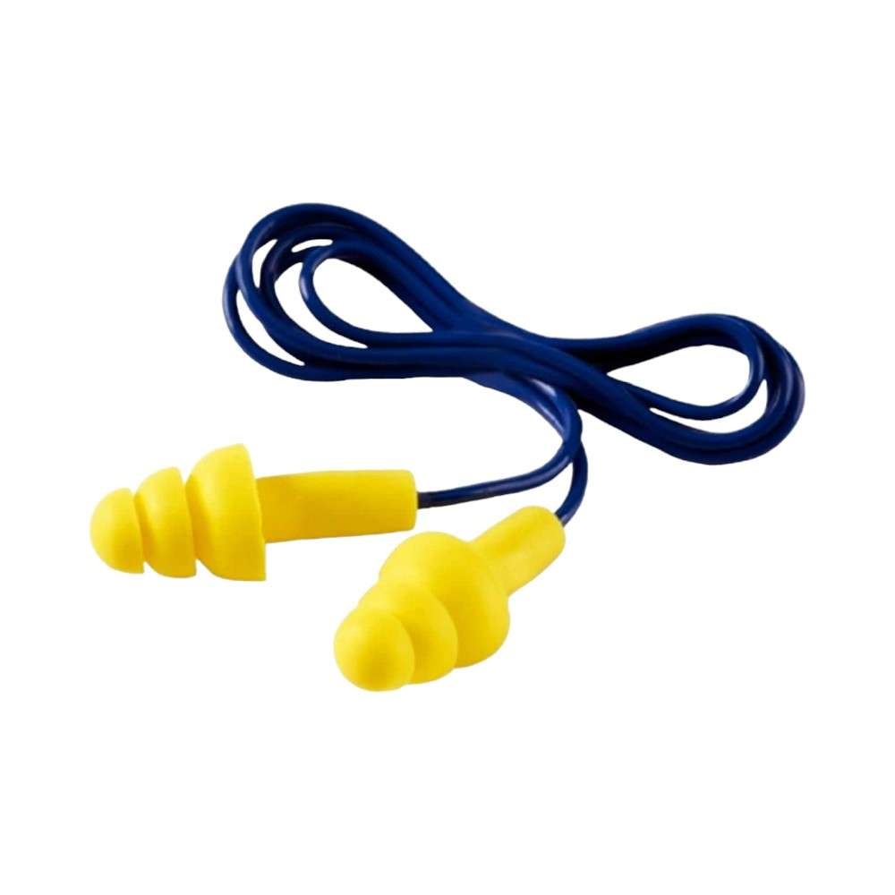 3M™ 340-4002 E-A-R™ UltraFit Corded Earplugs, Blue/Yellow 50Pairs/box 0