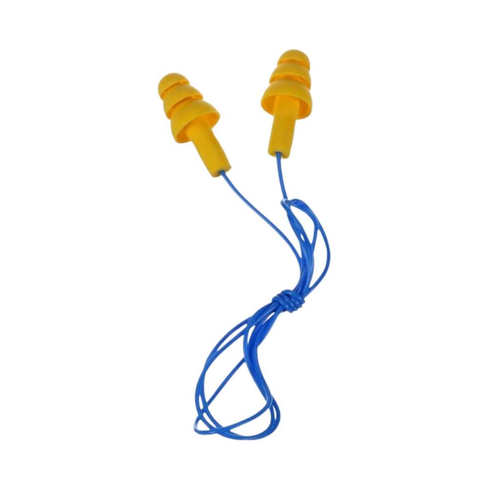 3M 340-4004 Ultrafit Corded Ear Plug, Yellow 100Pairs/Box 2