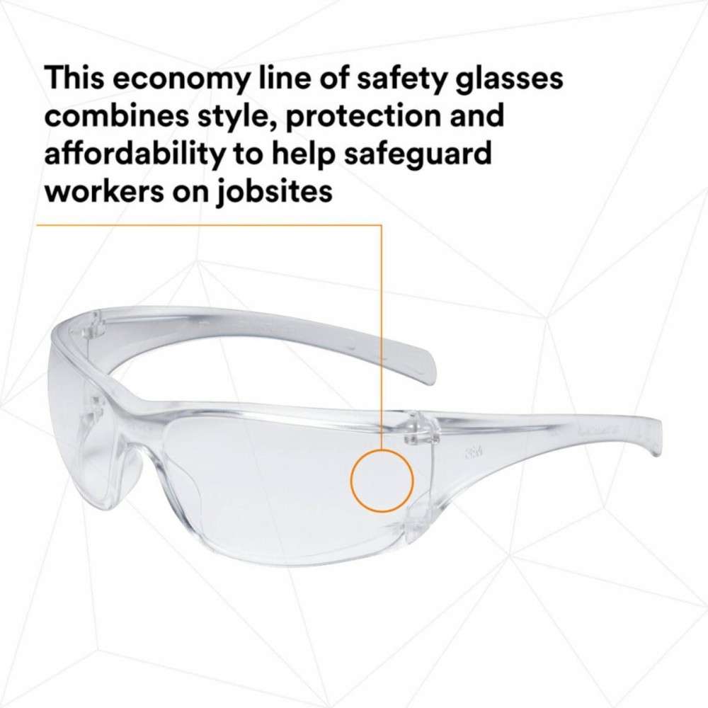 3M Virtua 11819-00000-20 AP Protective Eyewear, Clear Lens 6