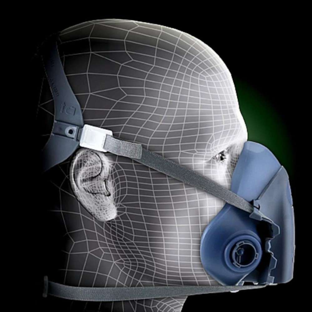 3M 7502 MEDIUM Half Face Resuable Face Mask Respirator, Medium 5
