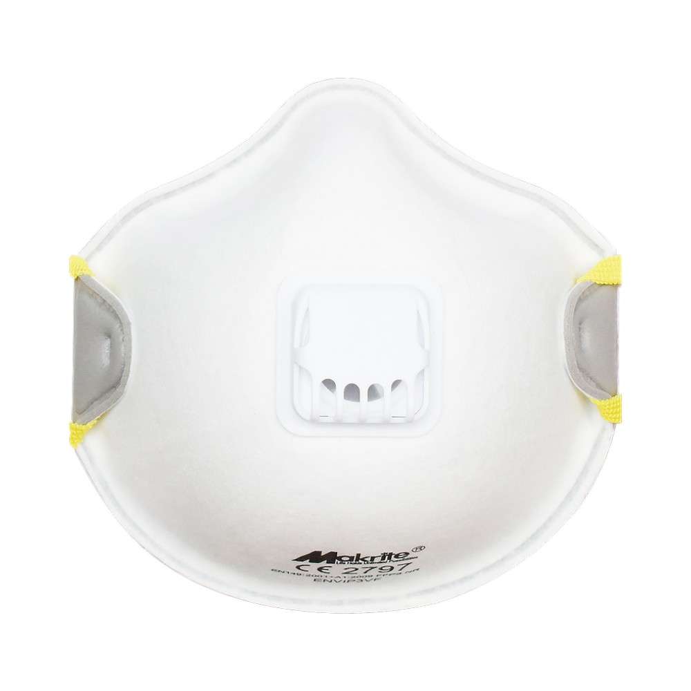 Makrite ENVI-P3VF, FFP3 NR Respirator mask with Valve, 10Pcs/pack 0