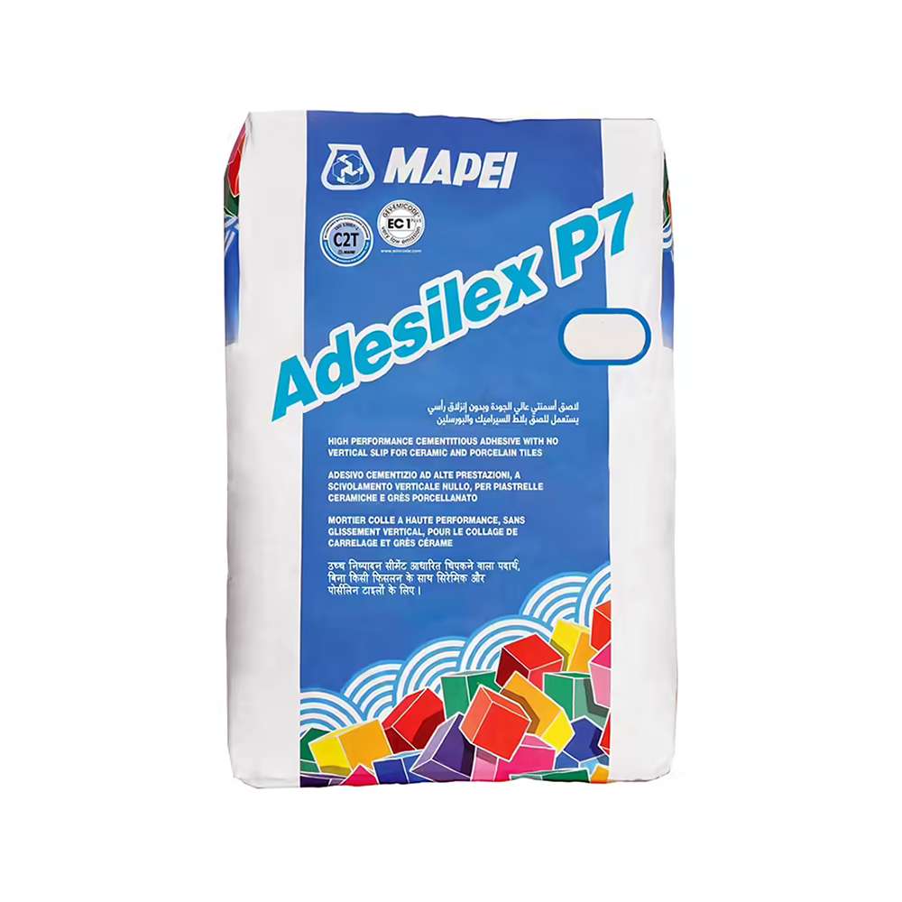 لاصق إسمنتي (P7) ممتاز الأداء من ( MAPEI ) لون (White) وزن (25Kg) 0