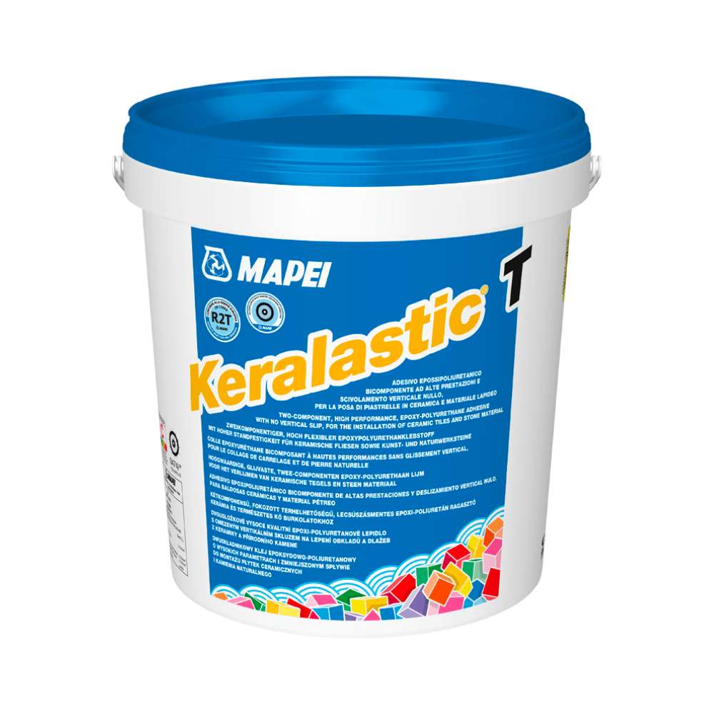 Mapei Highly Deformable PU Tile Adhesive, 10Kg, Suitable for Heavy-Duty Tiling on Facades, Balconies and Metal Surfaces - Grigio 0