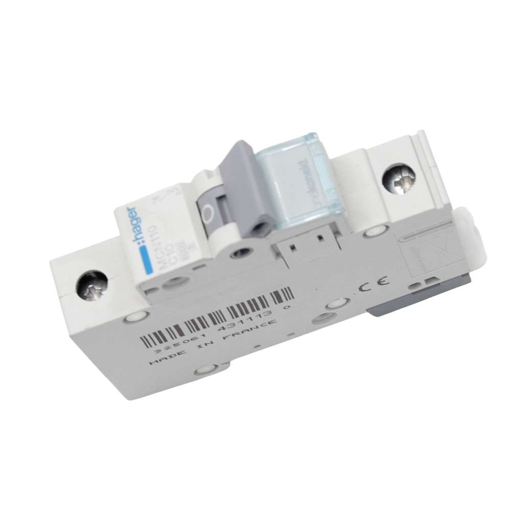 Hager 10A 1Pole 6Ka Miniature Circuit Breaker (MCB) 3