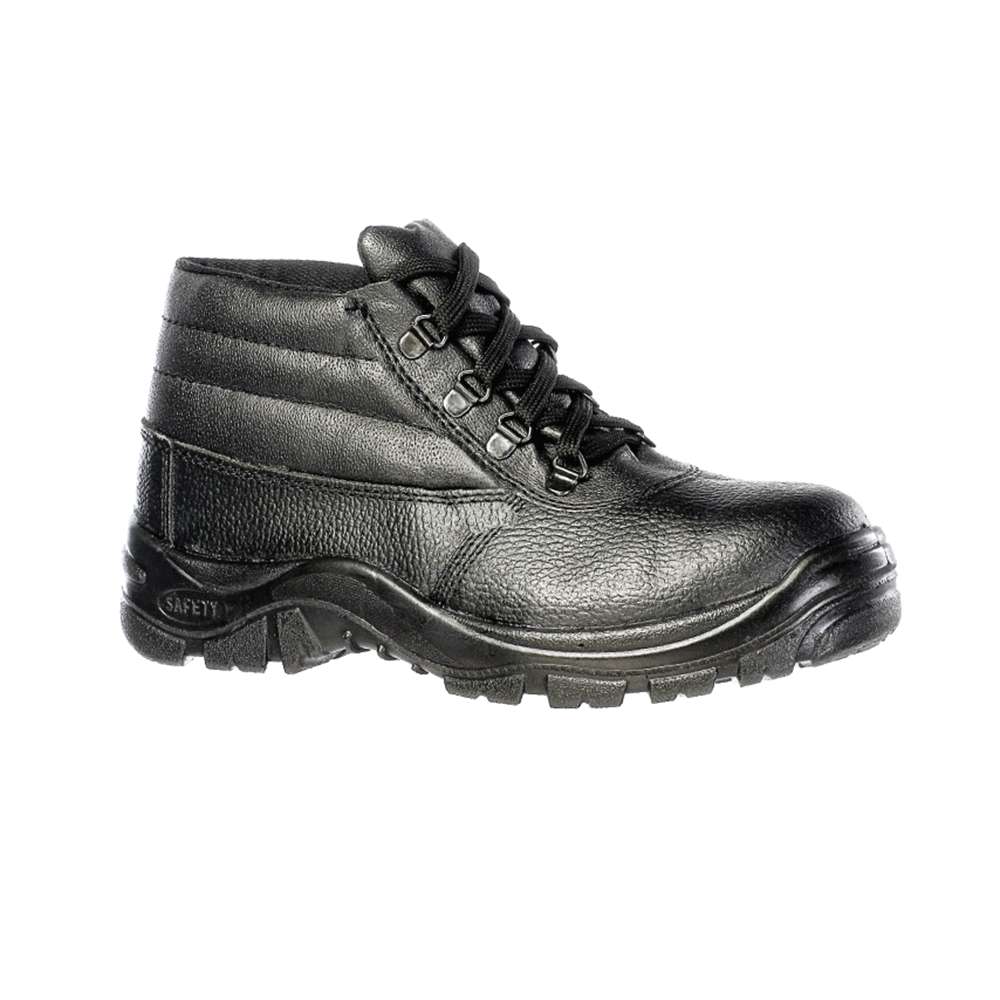 Vaultex MDU High Ankle Steel Toe Safety Shoes - Black 0