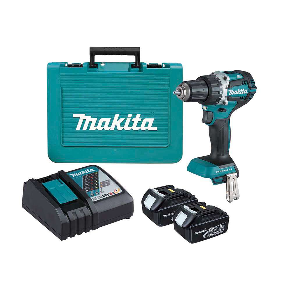 Makita DDF484RFJ 18V LXT 13mm Cordless Driver Drill with 2 x 3.0Ah Battery & Charger 8