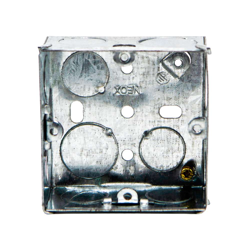 3x3 MK Gi Flush Mounted Metal Box 0