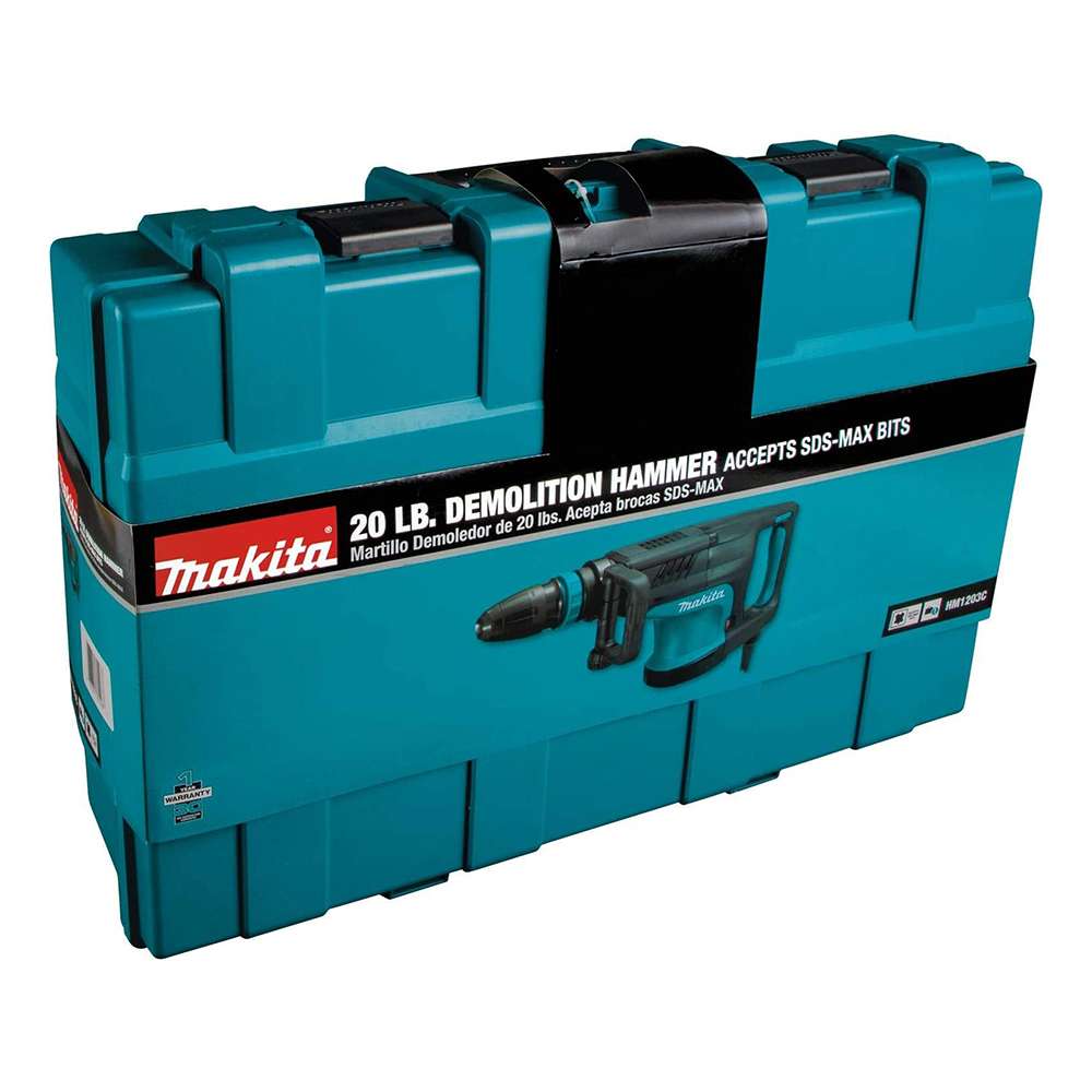 Makita HM1203C 1510W 10Kg Demolition Hammer SDS-Max Shank 2