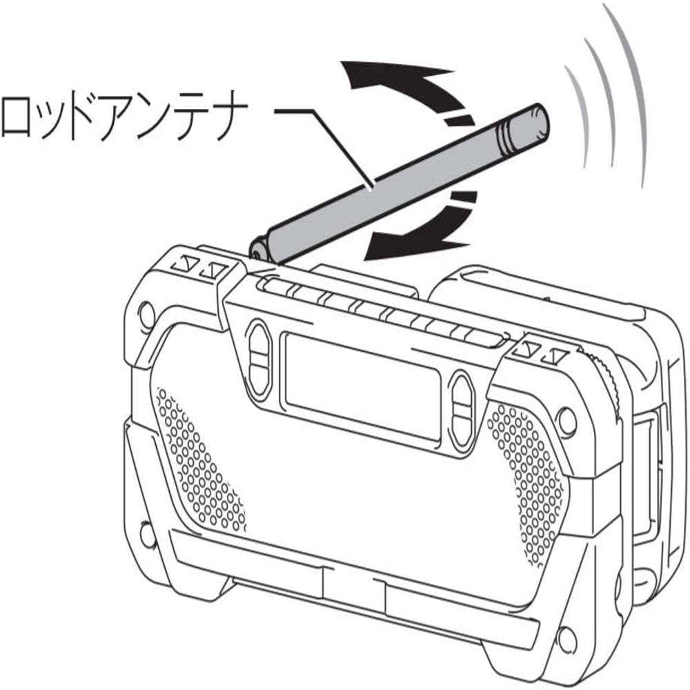 Makita MR052Z 12V MAX CXT Cordless Job Site Radio 7.2V AM/FM 2-Speaker 1