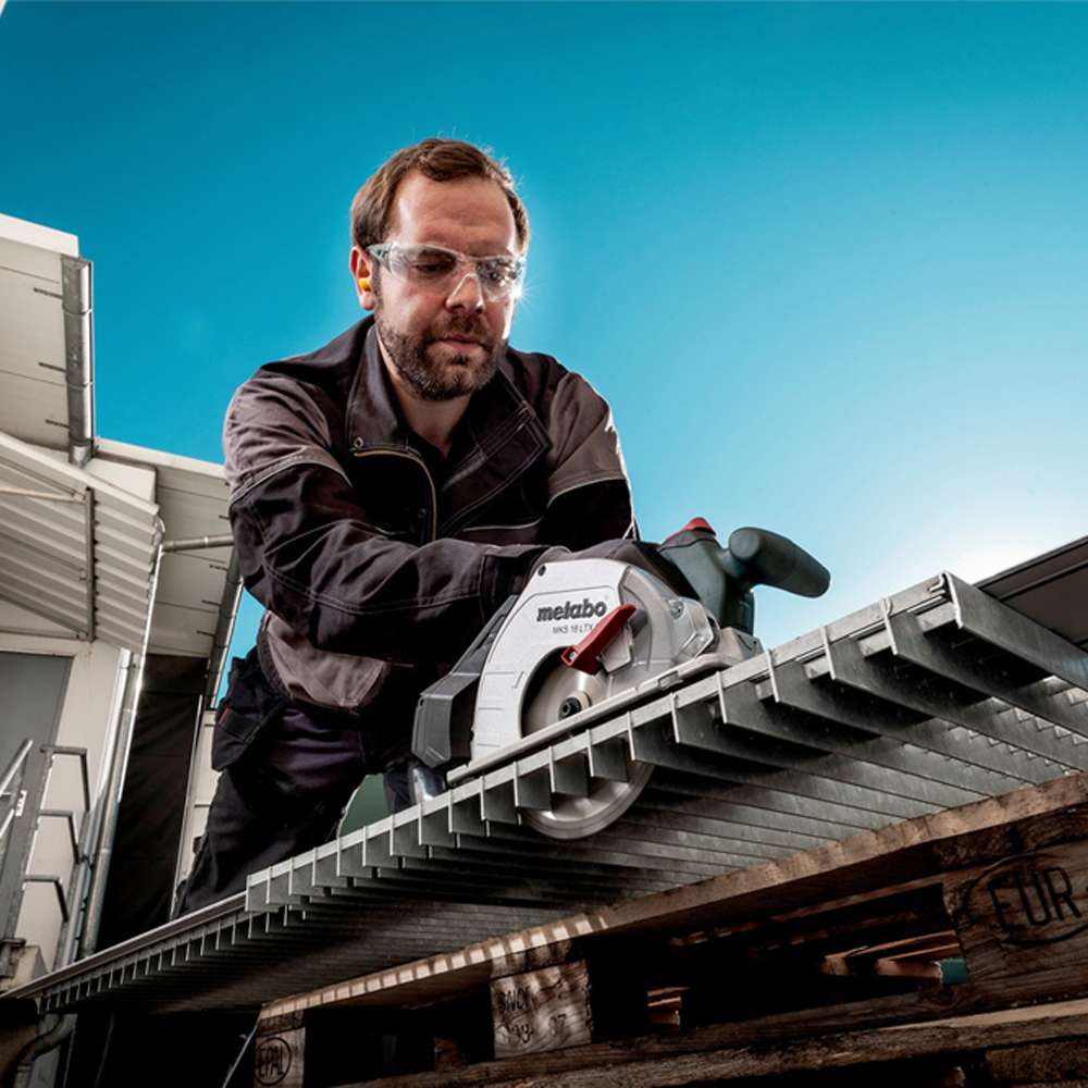 المنشار الدائري اللاسلكي ميتابو (MKS 18 LTX 58) يعمل ببطارية (18V) موديل (600771890) 3