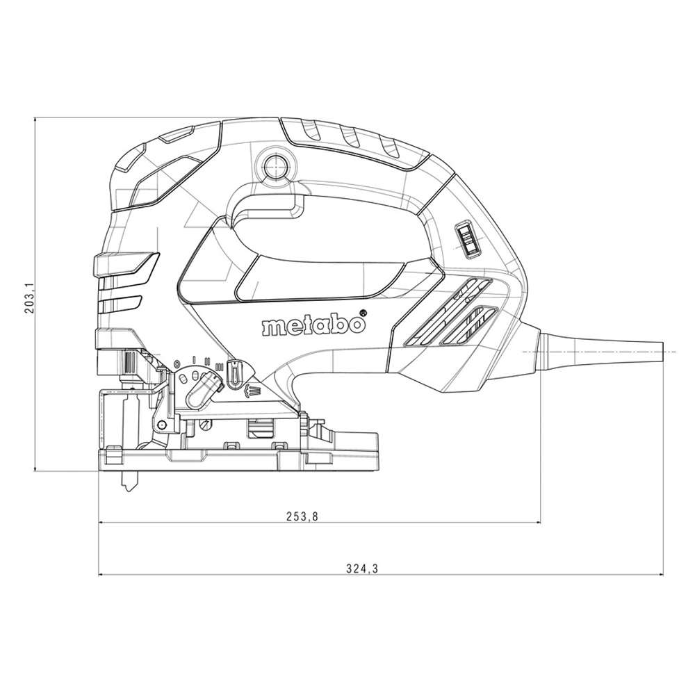 Metabo STEB 140 (601402000) 750W 220 - 240V Jigsaw 2
