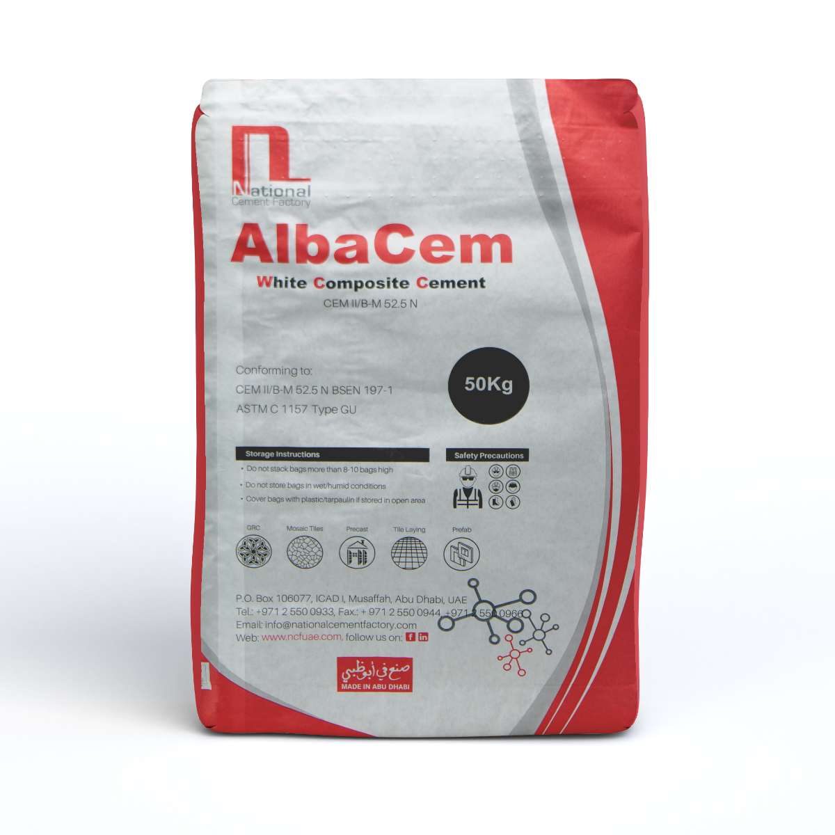 National 50Kg White Cement 1