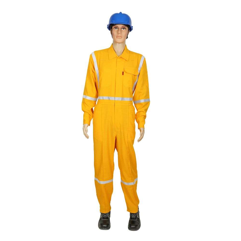DuPont NCD Nomex IIIA Flame Retardant 155GSM Coverall, Yellow, XL 0