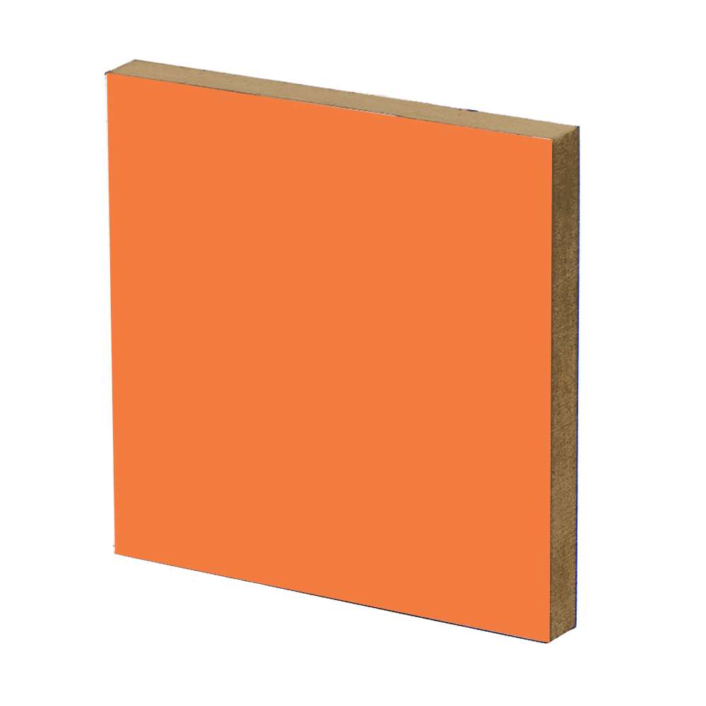 Orange Melamine MDF Sheet -18mm 1