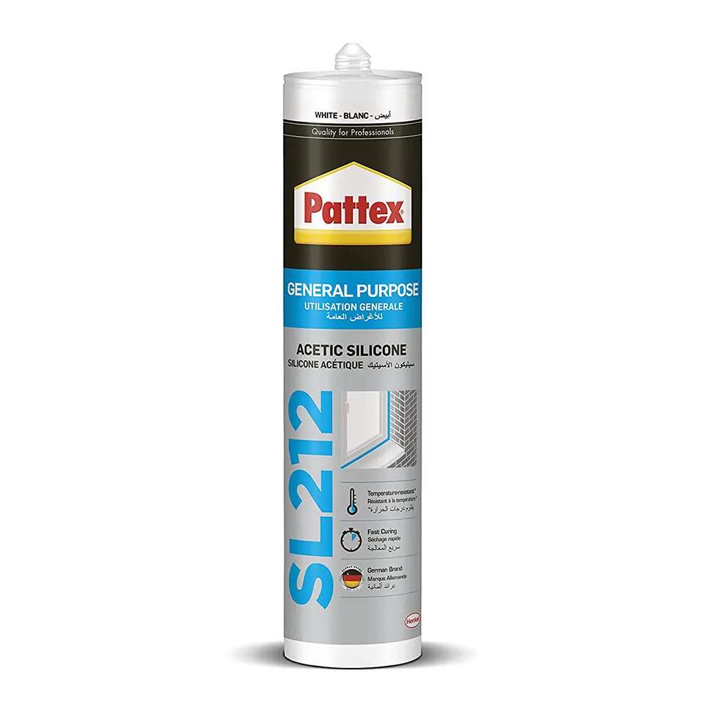 عازل سيليكون (GP-SL212) للأغراض العامة من ( Pattex ) لون (Black) حجم (280ml) 0