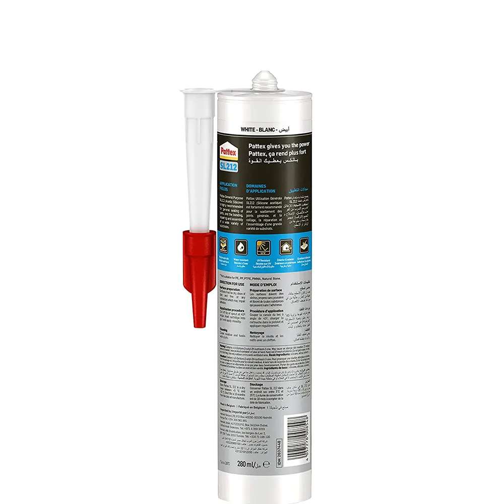 Henkel Pattex Silicone Sealant GP SL212 280 ML Beige/Cartridge 1