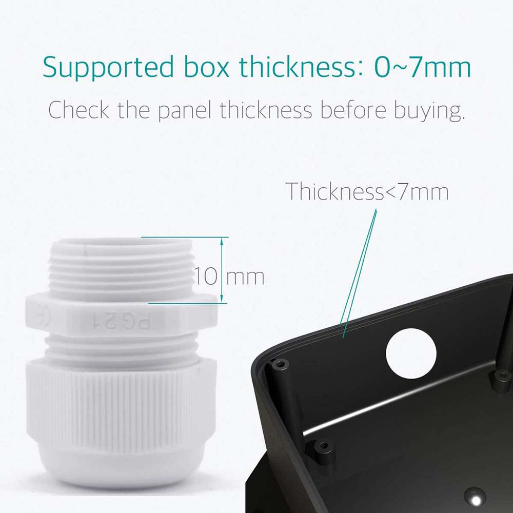 21mm PVC PG Cable Gland - Per Pcs 2