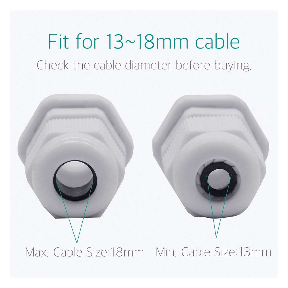 21mm PVC PG Cable Gland - Per Pcs 4