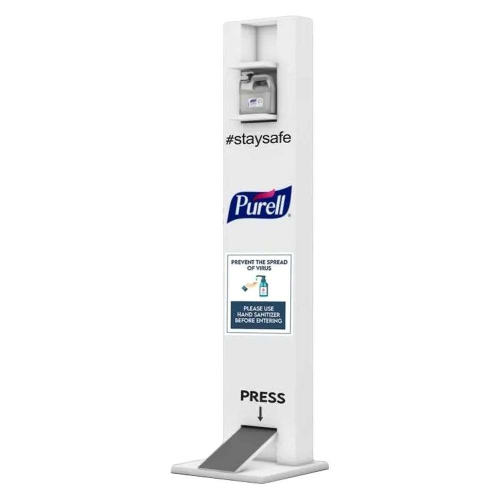 Purell Foot Operated Hand Sanitizer Stand (Grey 30 x 30 x 100cm) 0