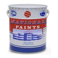 National Paints Polydex Waterproofing, 3.6L, Used for Small Roof & Balcony Protection - White