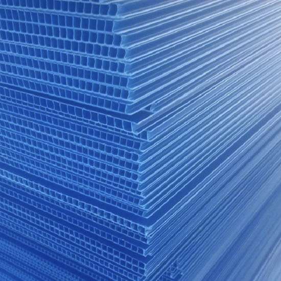 0.9m x 2m x 3mm Polypropylene Sheet Blue 2