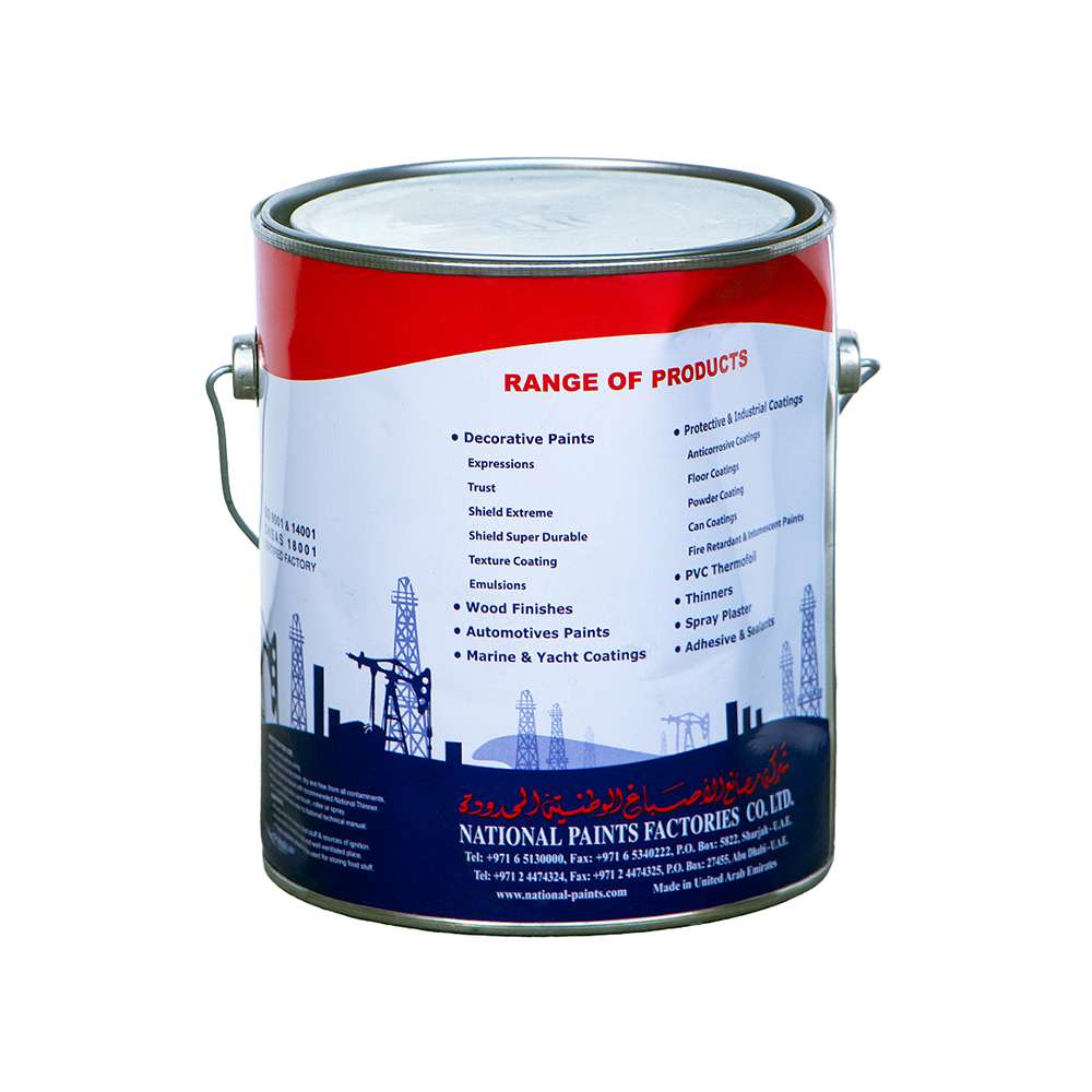 National 3.6L N.C. Putty for Wooden and Steel Surfaces - Grey 1
