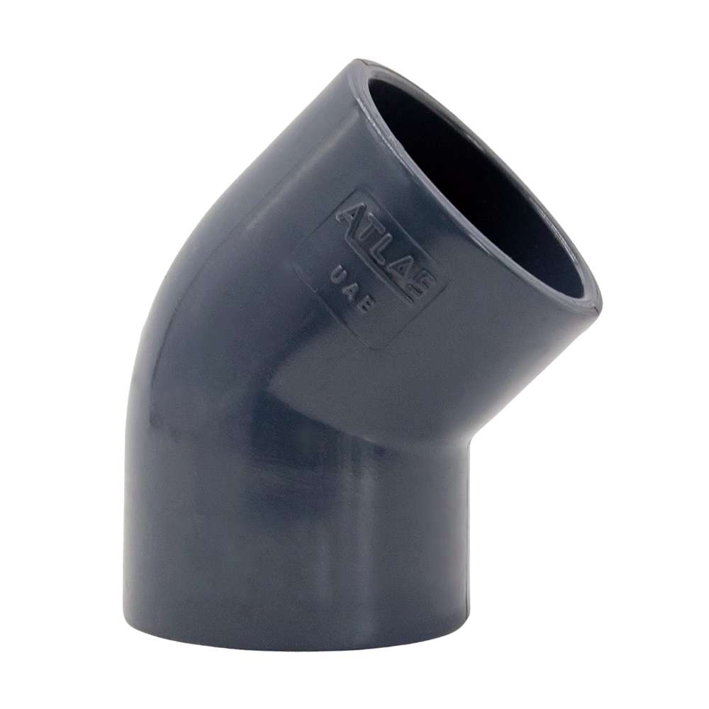Atlas 1/2" x 45 Degree PVC Elbow  - Per Pcs 0