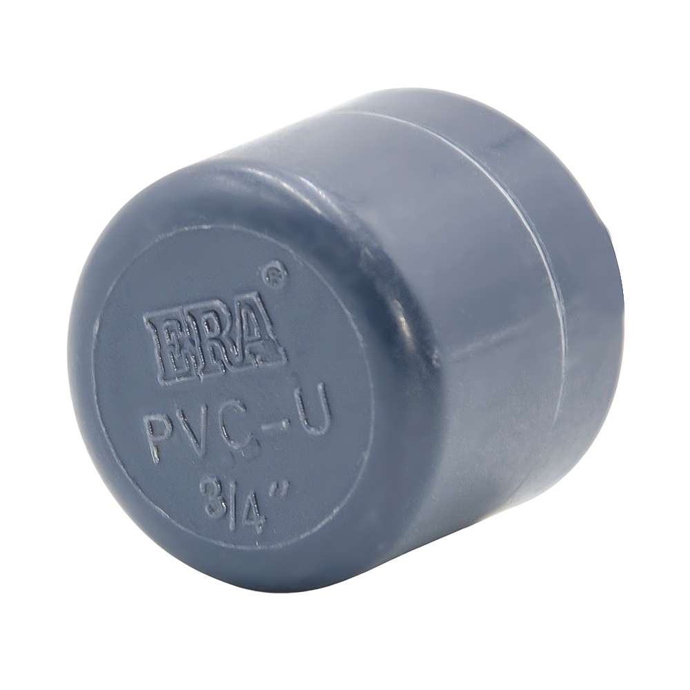 غطاء نهاية الأنابيب (era) قياس (3/4") المصنوع من البلاستيك (PVC) المتين و المستخدم في تطبيقات العوادم يباع بالقطعة 2