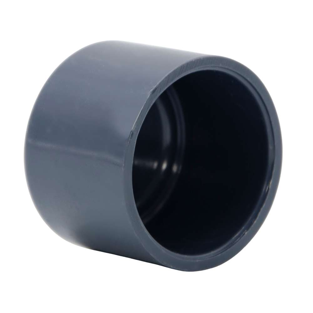 غطاء نهاية الأنابيب  قياس (40mm) المصنوع من البلاستيك (PVC) بالحماية العالية من أشعة الشمس يباع بالقطعة  2