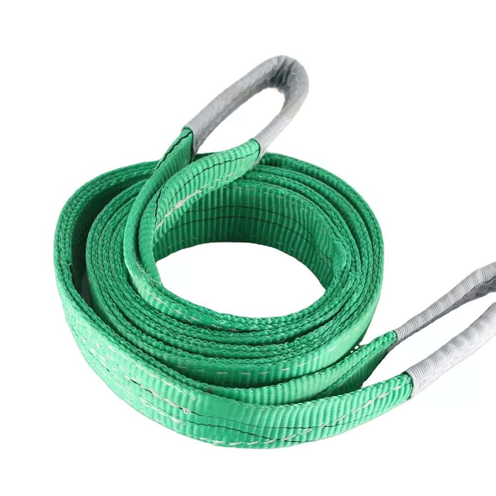 2 Meter Polyester Flat Woven Webbing Belt (Sling's) 2 Ton Capacity - Green 0