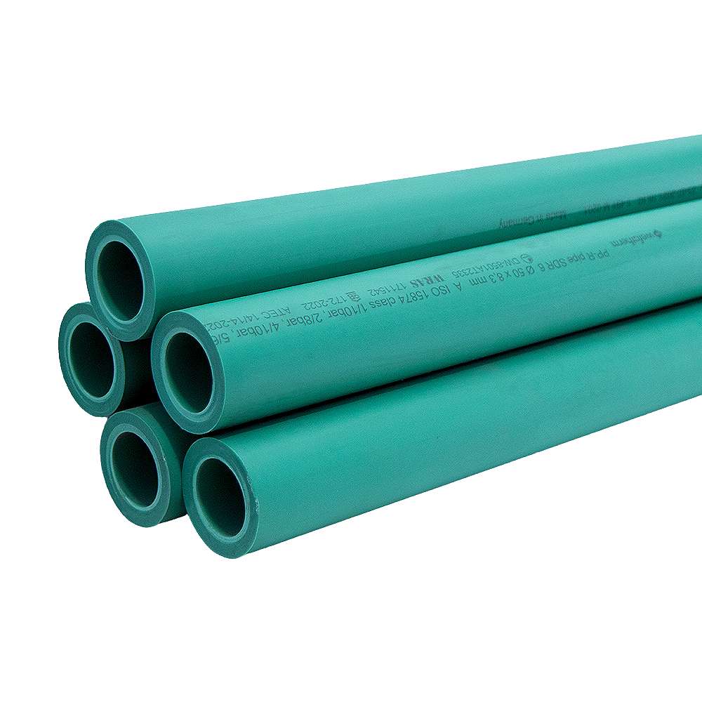 أنابيب البلاستيك (wefatherm) المصنوعة من البولي بروبلين (PPR) قياس (63mm) طول (4M)  1