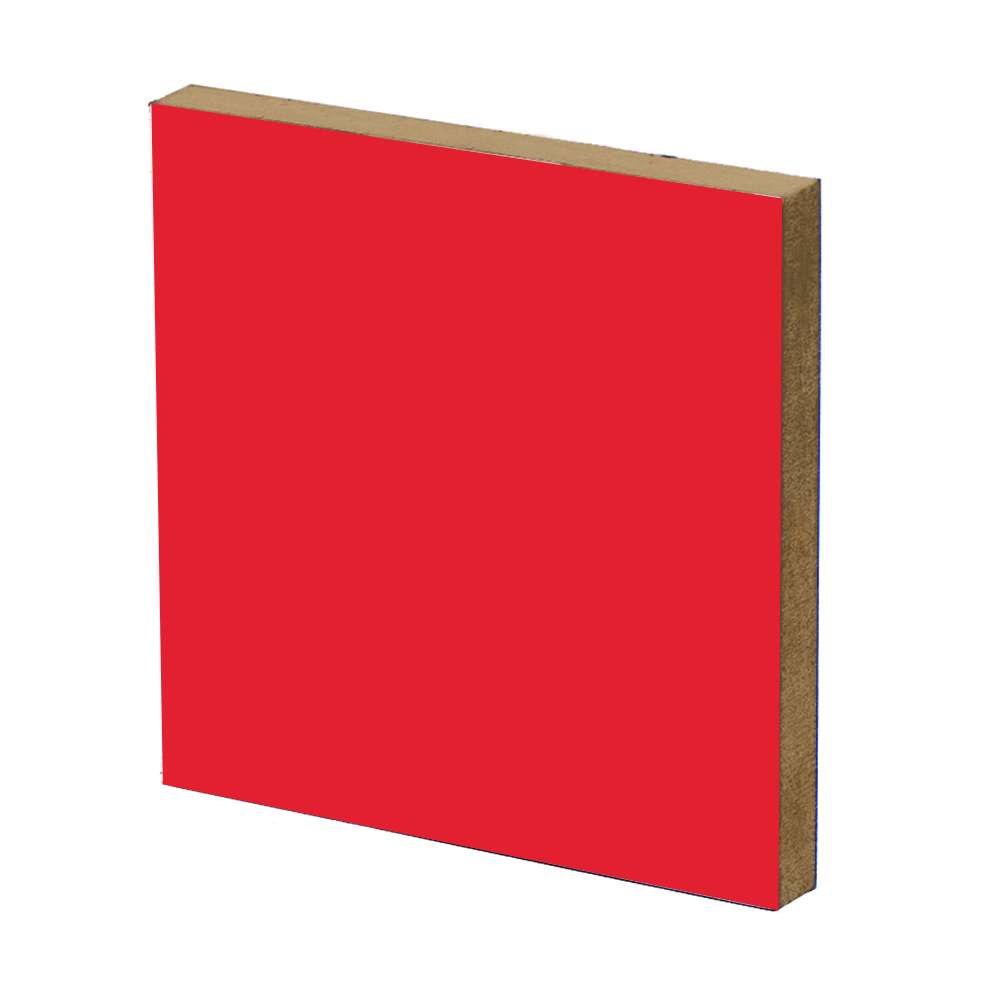 Red Melamine MDF Sheet -18mm 1