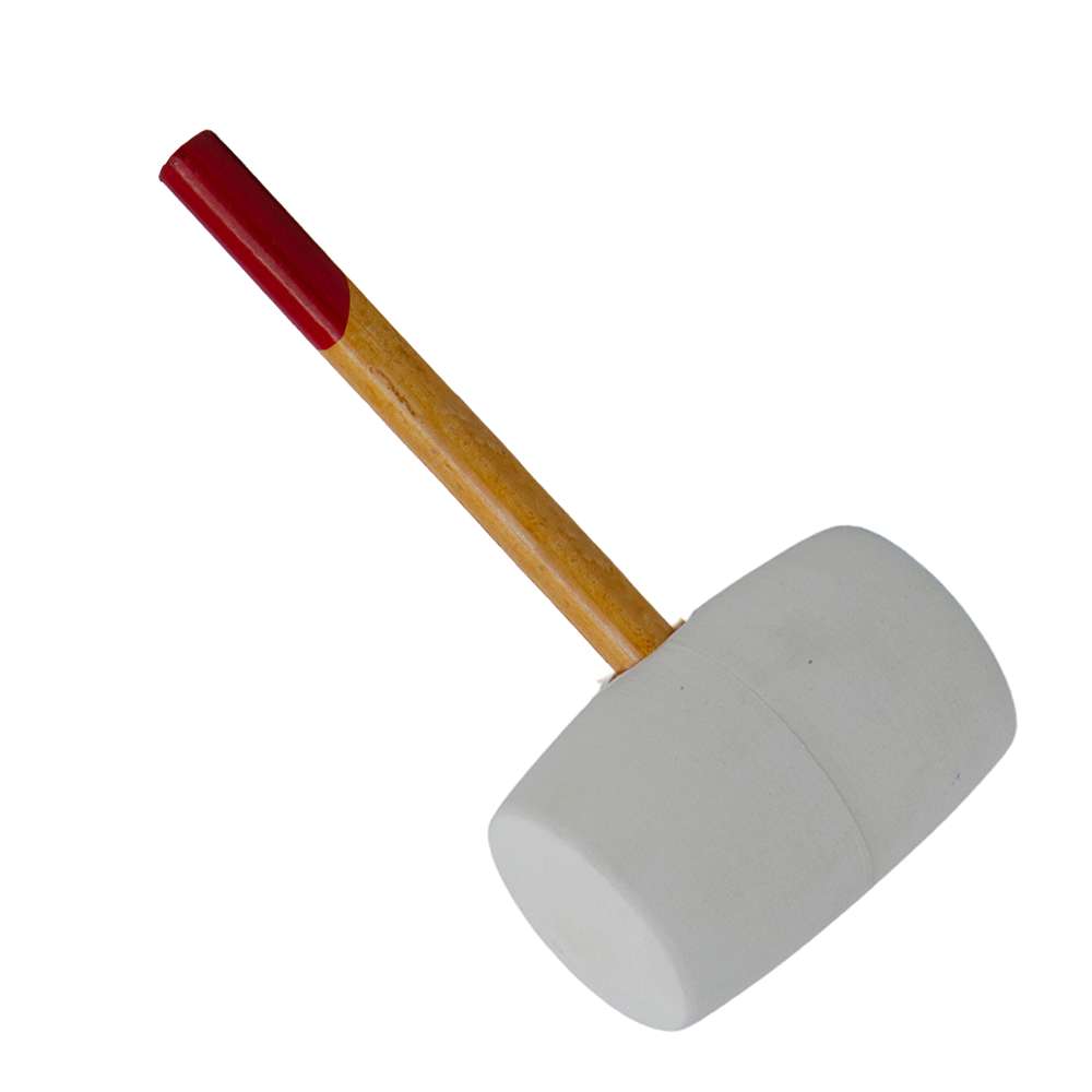 32Oz Rubber Hammer - White 2